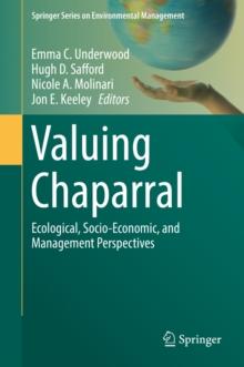 Image of a book cover titled Valuing Chaparral